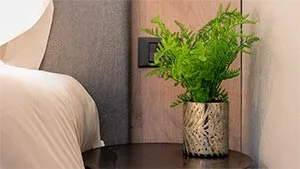 Miniatura del primer plano de la decoración del dormitorio departamento Lake 1A